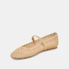 REYES BALLET FLATS LT NATURAL WOVEN RAFFIA sold by Dolce Vita