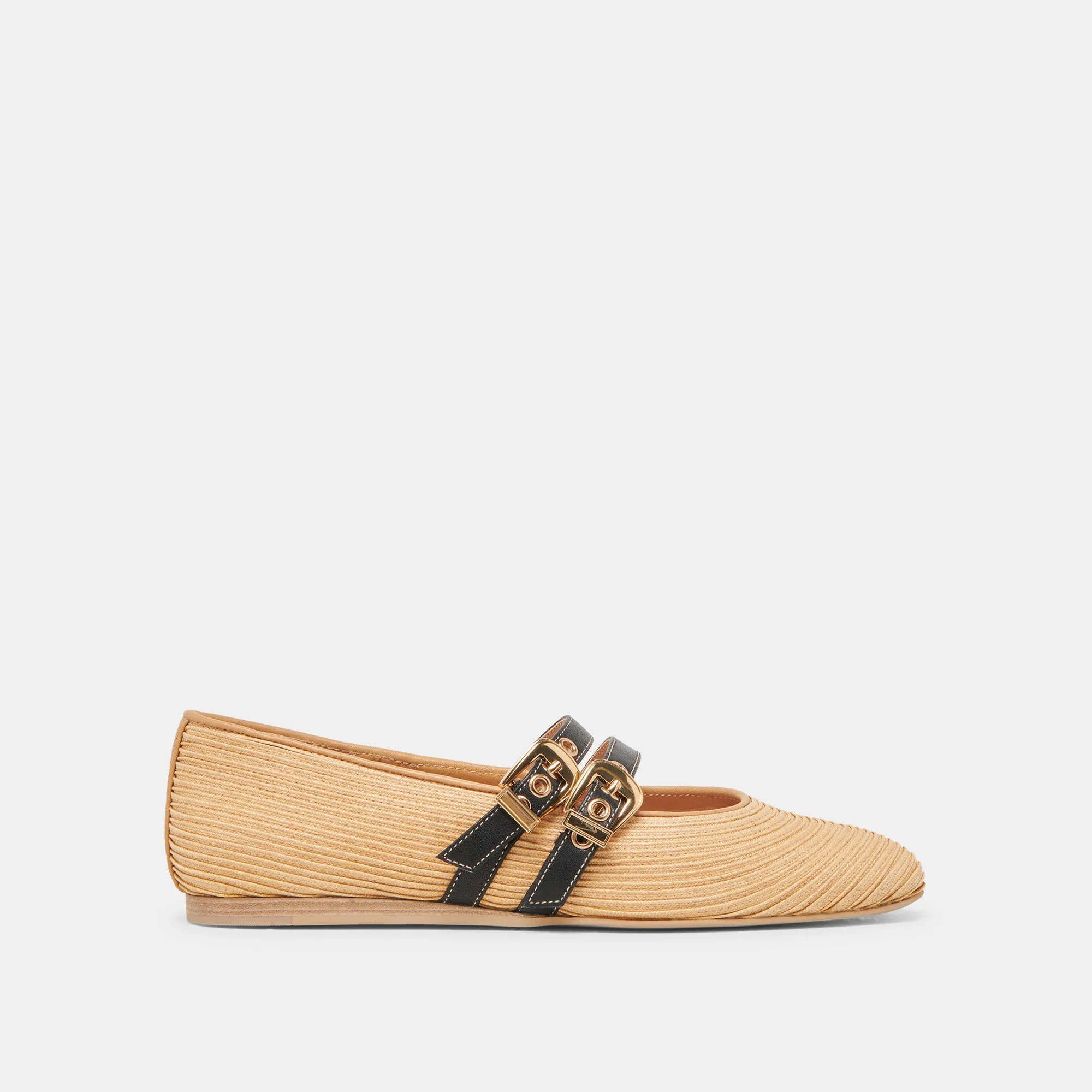 BAYLEE BALLET FLATS NATURAL RAFFIA sold by Dolce Vita
