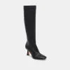 GYRA WIDE CALF BOOTS BLACK LEATHER - re:vita sold by Dolce Vita