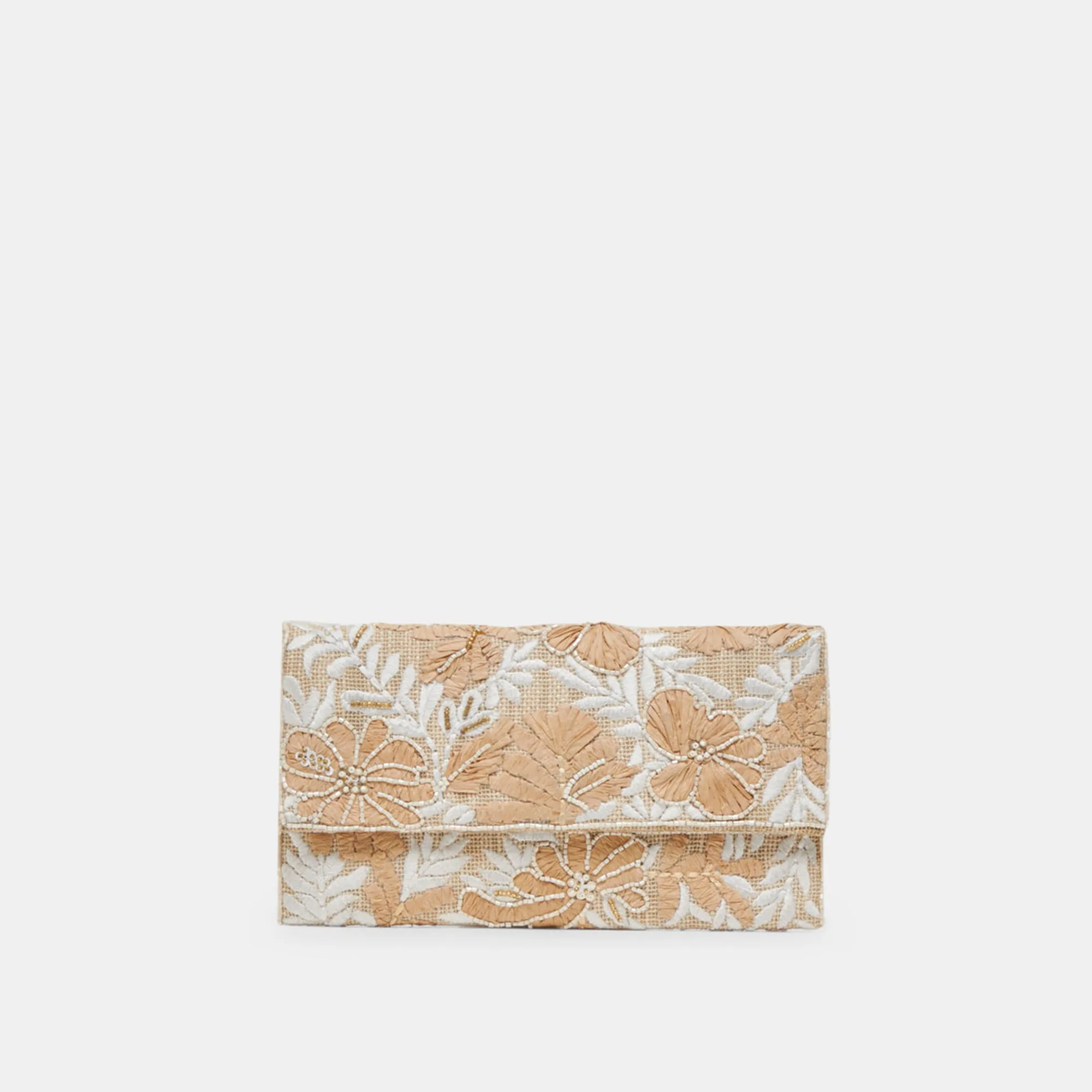 AMALFI CLUTCH NATURAL MULTI BEADED sold by Dolce Vita