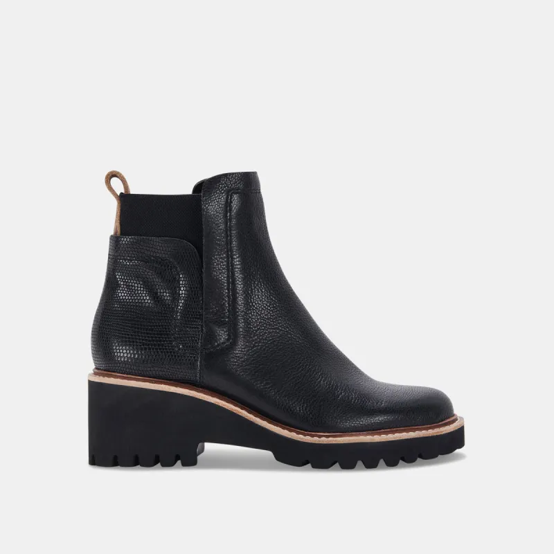 HUEY H2O BOOTS BLACK LEATHER - re:vita sold by Dolce Vita