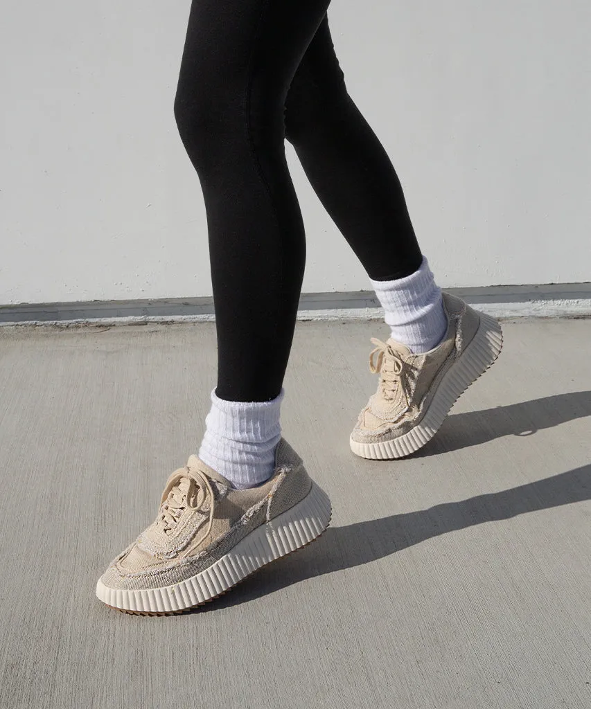 DOLEN FRAY SNEAKERS SAND CANVAS - re:vita sold by Dolce Vita product image thumbnail 4