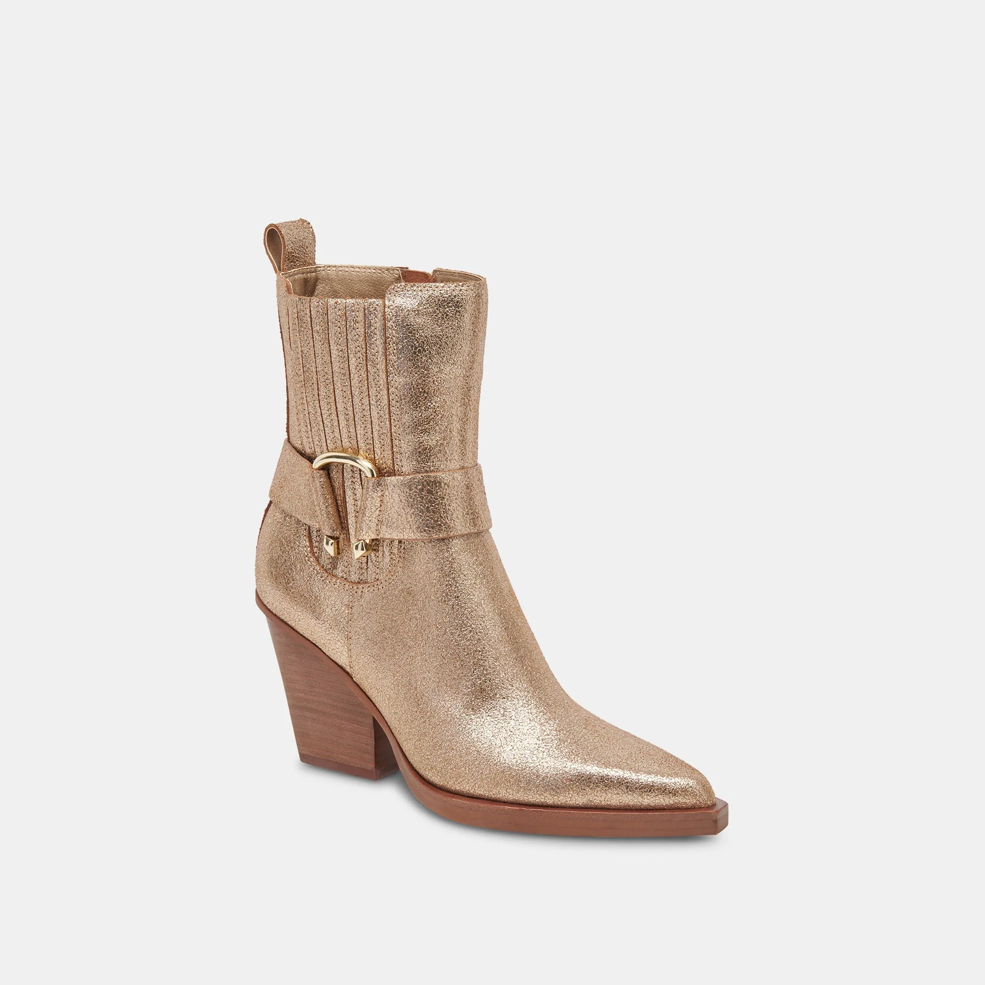 BOUNTY BOOTS ROSE GOLD DISTRESSED LEATHER - re:vita sold by Dolce Vita product image thumbnail 3