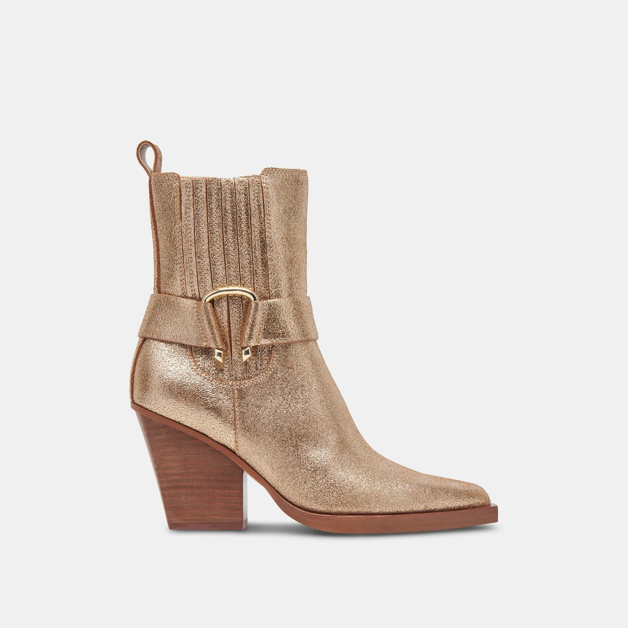BOUNTY BOOTS ROSE GOLD DISTRESSED LEATHER - re:vita sold by Dolce Vita