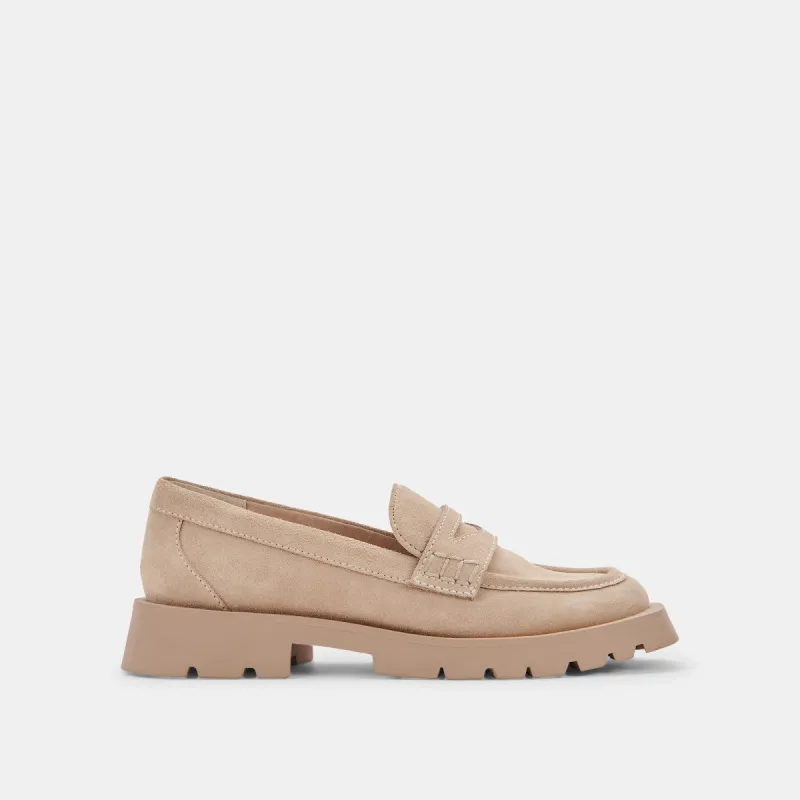 ELIAS WIDE FLATS DUNE SUEDE - re:vita sold by Dolce Vita