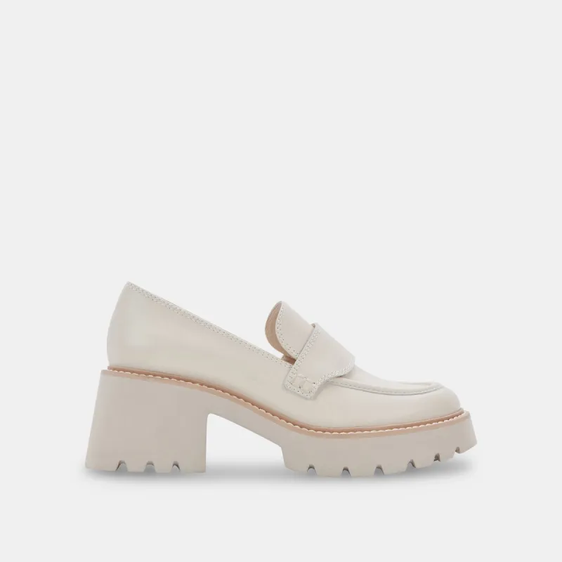 HALONA LOAFERS IVORY LEATHER - re:vita sold by Dolce Vita