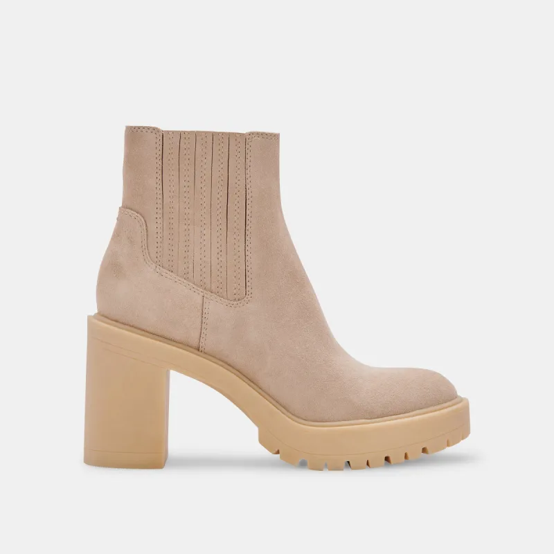 CASTER H2O WIDE BOOTIES DUNE SUEDE - re:vita sold by Dolce Vita
