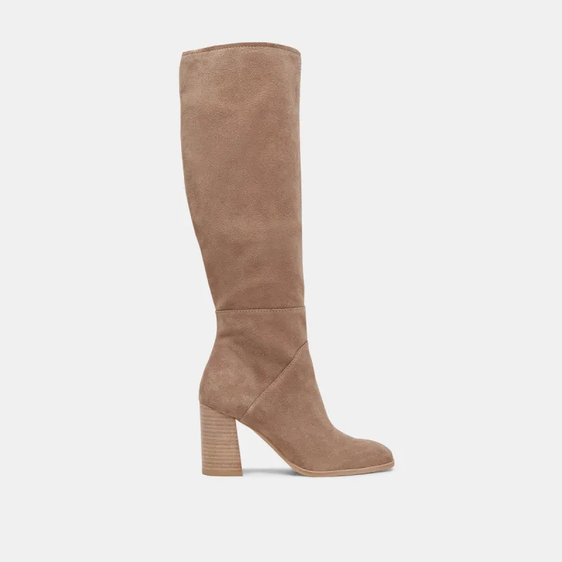 FYNN BOOTS TRUFFLE SUEDE - re:vita sold by Dolce Vita