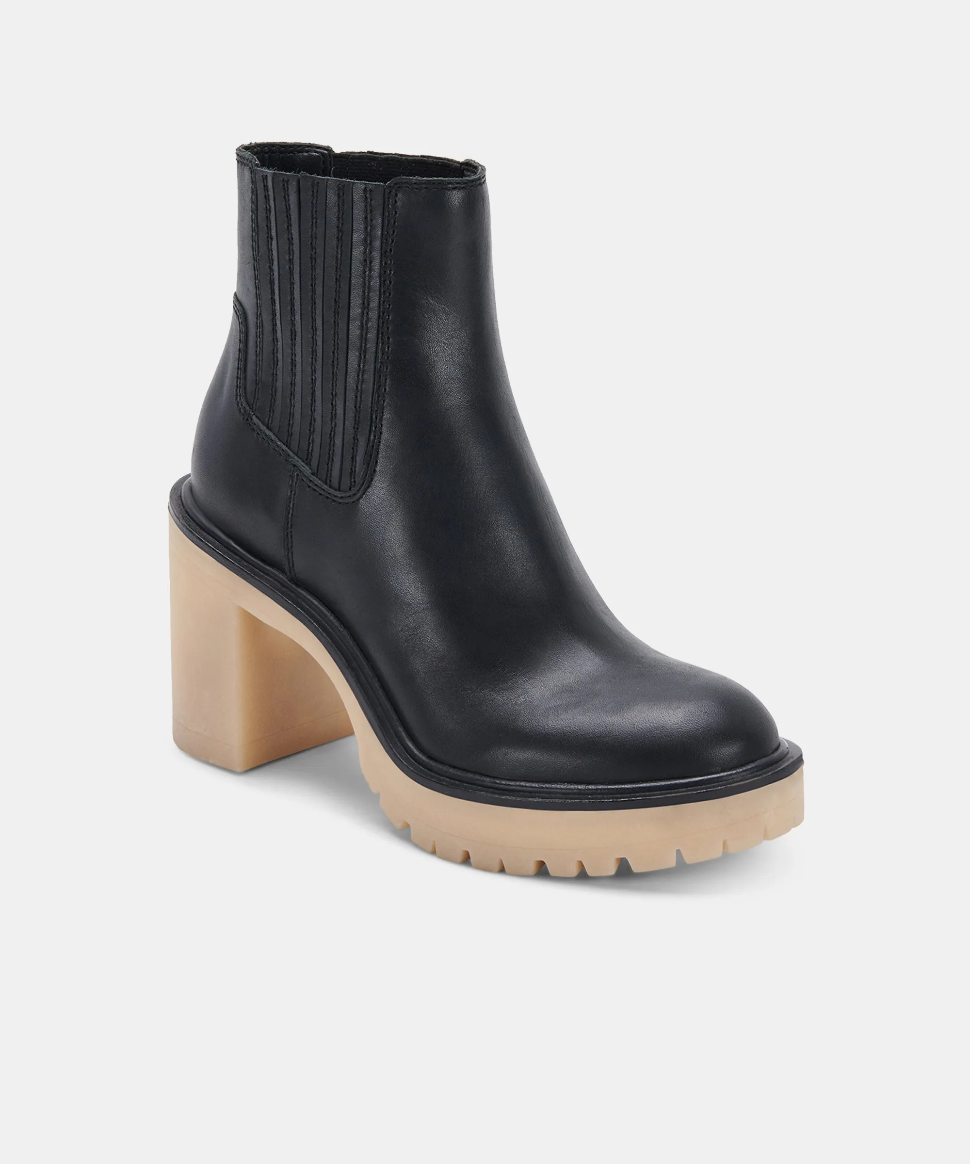 CASTER H2O BOOTIES BLACK LEATHER - re:vita sold by Dolce Vita product image thumbnail 3