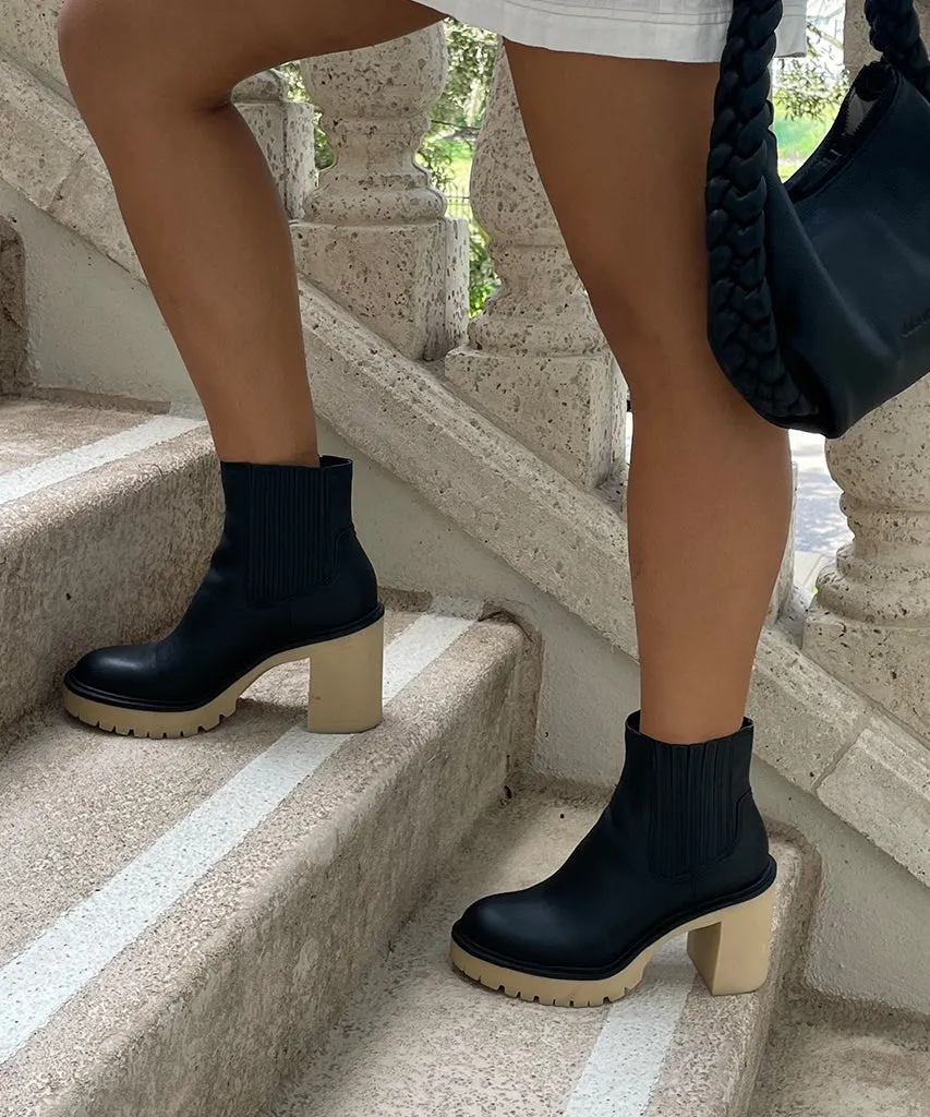 CASTER H2O BOOTIES BLACK LEATHER - re:vita sold by Dolce Vita product image thumbnail 2