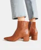 BEL BOOTIES COGNAC CROCO - re:vita sold by Dolce Vita