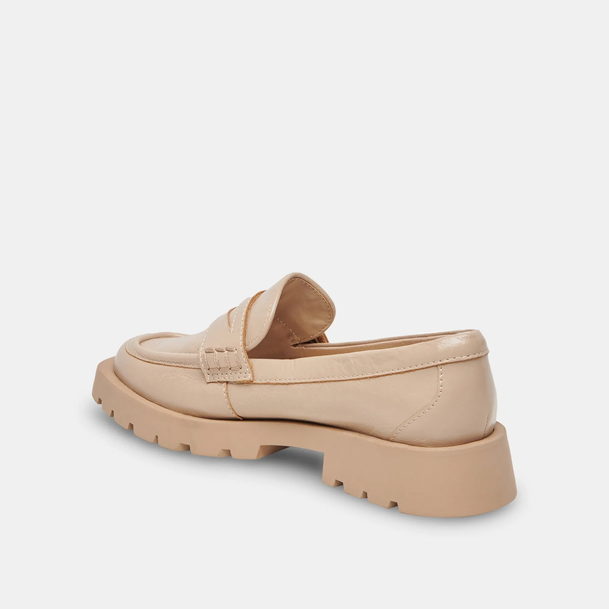 ELIAS WIDE FLATS SESAME CRINKLE PATENT - re:vita sold by Dolce Vita product image thumbnail 5