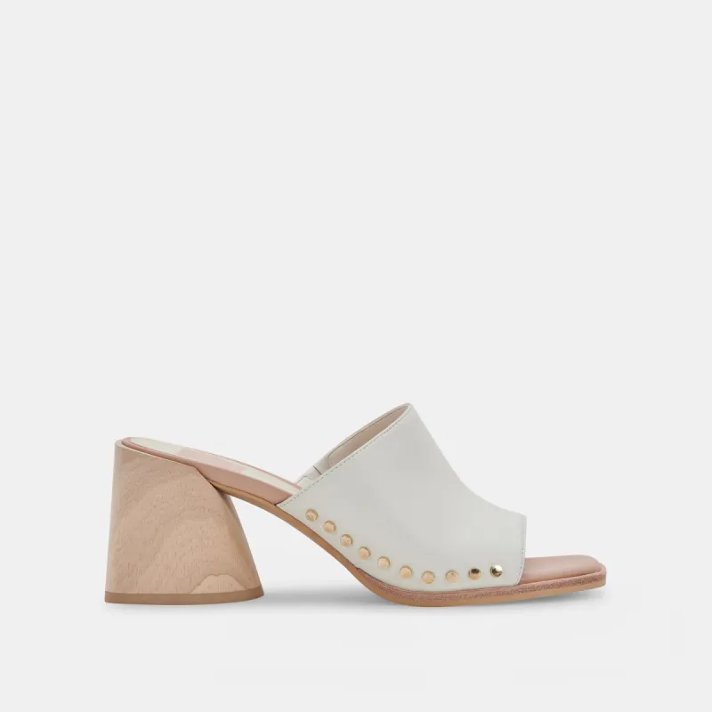 AMINO HEELS WHITE LEATHER - re:vita sold by Dolce Vita