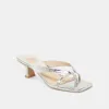 BREVEL HEELS SILVER DISTRESSED LEATHER sold by Dolce Vita
