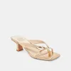BREVEL HEELS GOLD DISTRESSED LEATHER sold by Dolce Vita