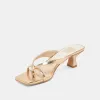 BREVEL HEELS GOLD DISTRESSED LEATHER sold by Dolce Vita