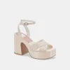 WESSI PEARL HEELS VANILLA PEARLS - re:vita sold by Dolce Vita