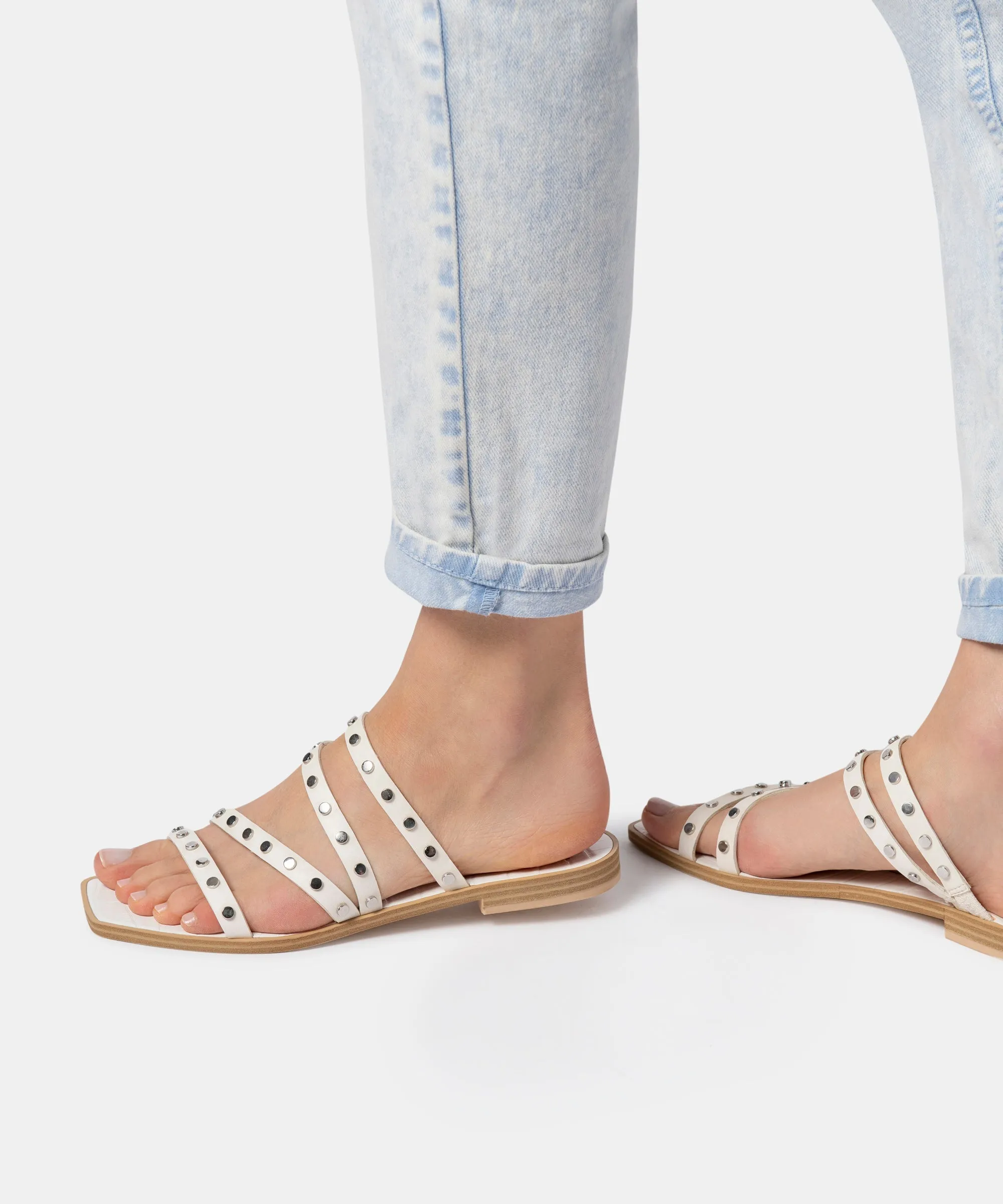 IZABEL STUDDED SANDALS OFF WHITE STELLA - re:vita sold by Dolce Vita product image thumbnail 2
