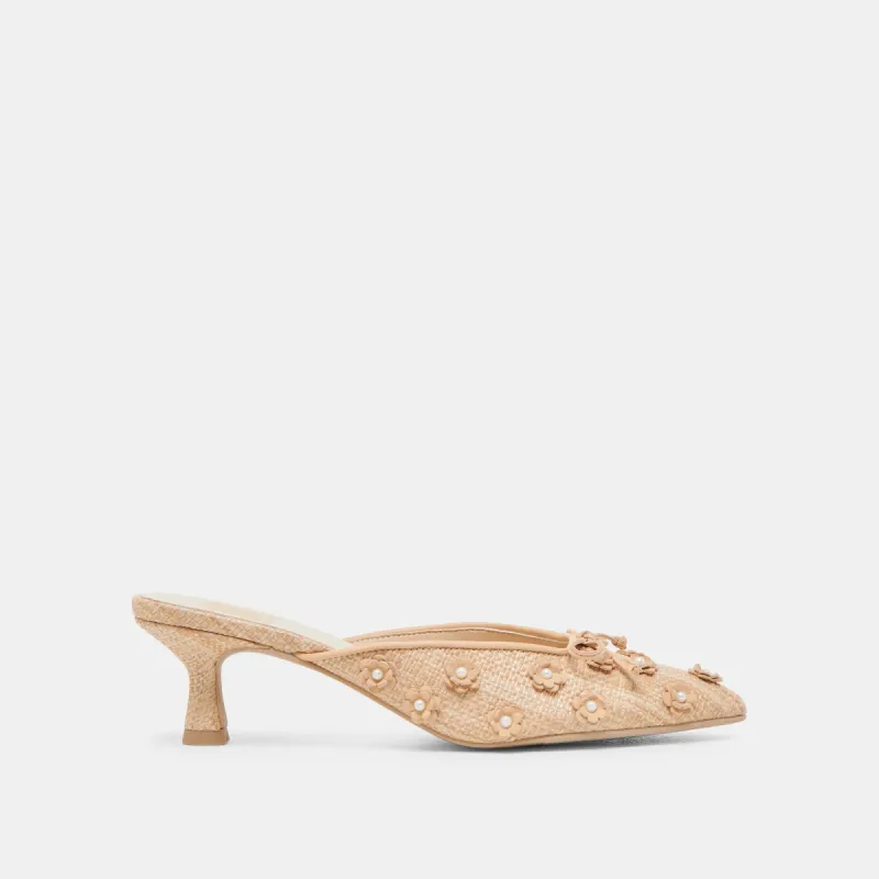 CAMILO HEELS LT NATURAL RAFFIA sold by Dolce Vita