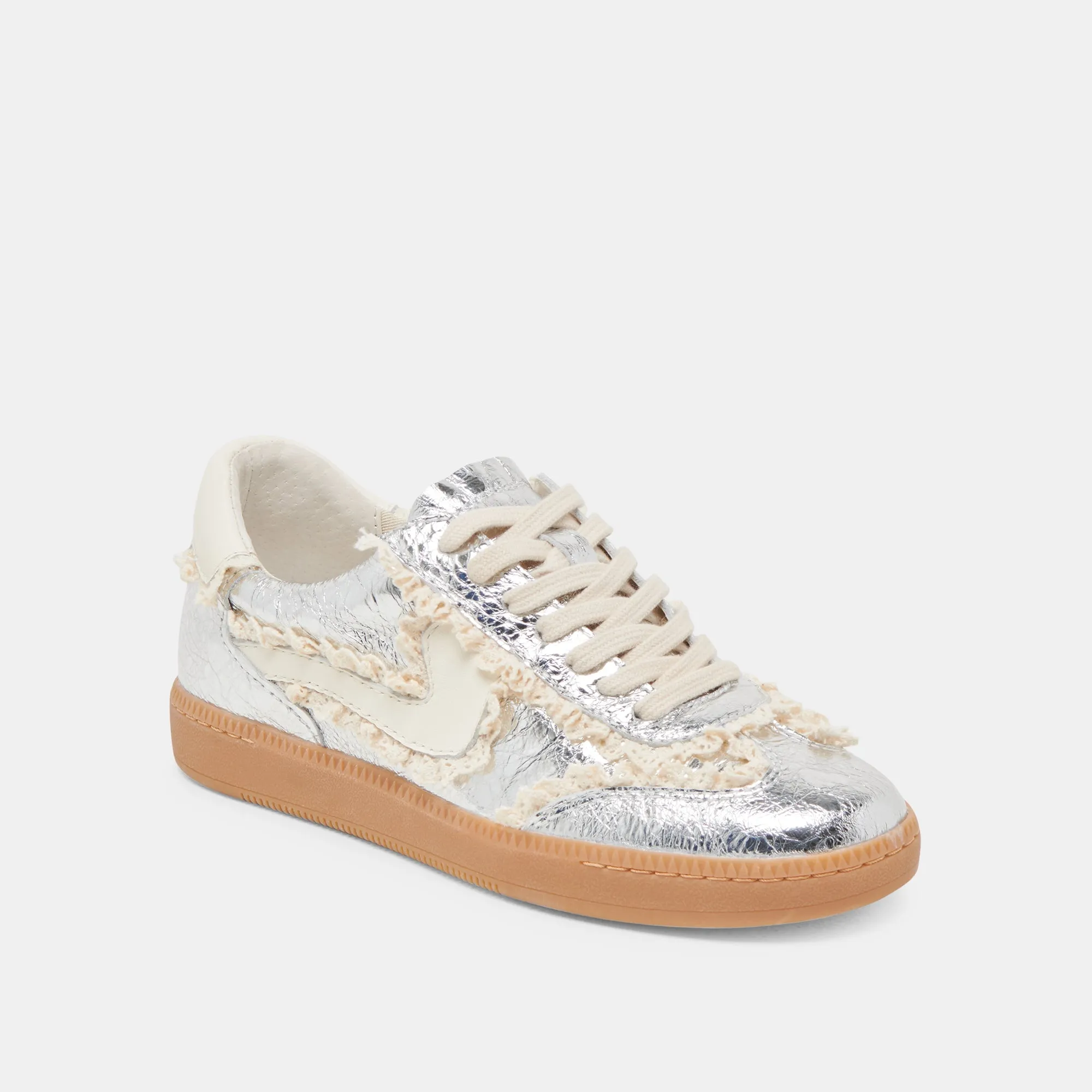 NOTICE LACE SNEAKERS SILVER DISTRESSED LEATHER sold by Dolce Vita product image thumbnail 2