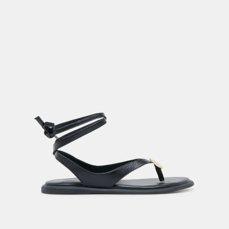 JUDY SANDALS BLACK LEATHER sold by Dolce Vita