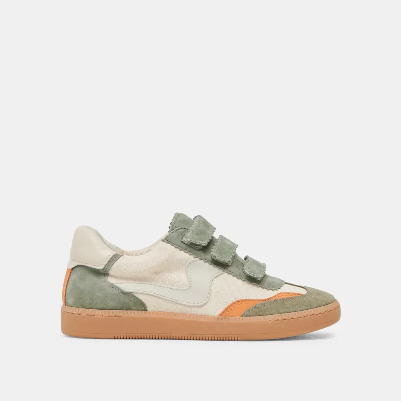 NOTICE VELCRO SNEAKERS OLIVE MULTI CANVAS sold by Dolce Vita