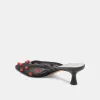 CLAIRE HEELS BLACK RED MESH sold by Dolce Vita