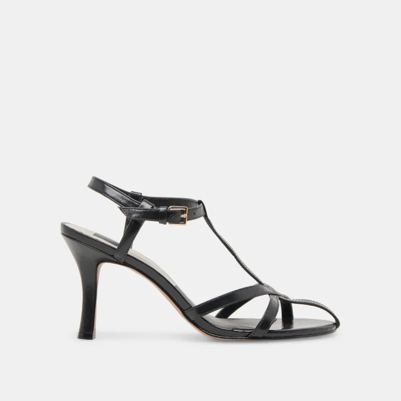 LIANE HEELS MIDNIGHT CRINKLE PATENT sold by Dolce Vita