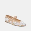 RHODIE BALLET FLATS NATURAL MULTI FLORAL SEQUIN sold by Dolce Vita
