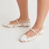RHODIE BALLET FLATS NATURAL MULTI FLORAL SEQUIN sold by Dolce Vita