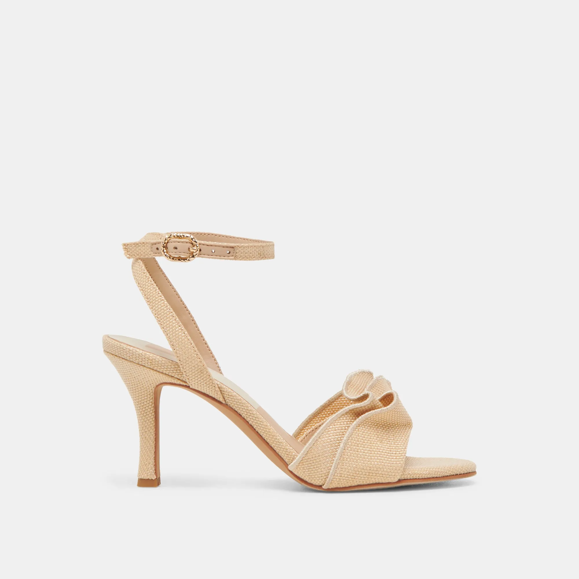 LUNETE HEELS LT NATURAL WOVEN RAFFIA sold by Dolce Vita