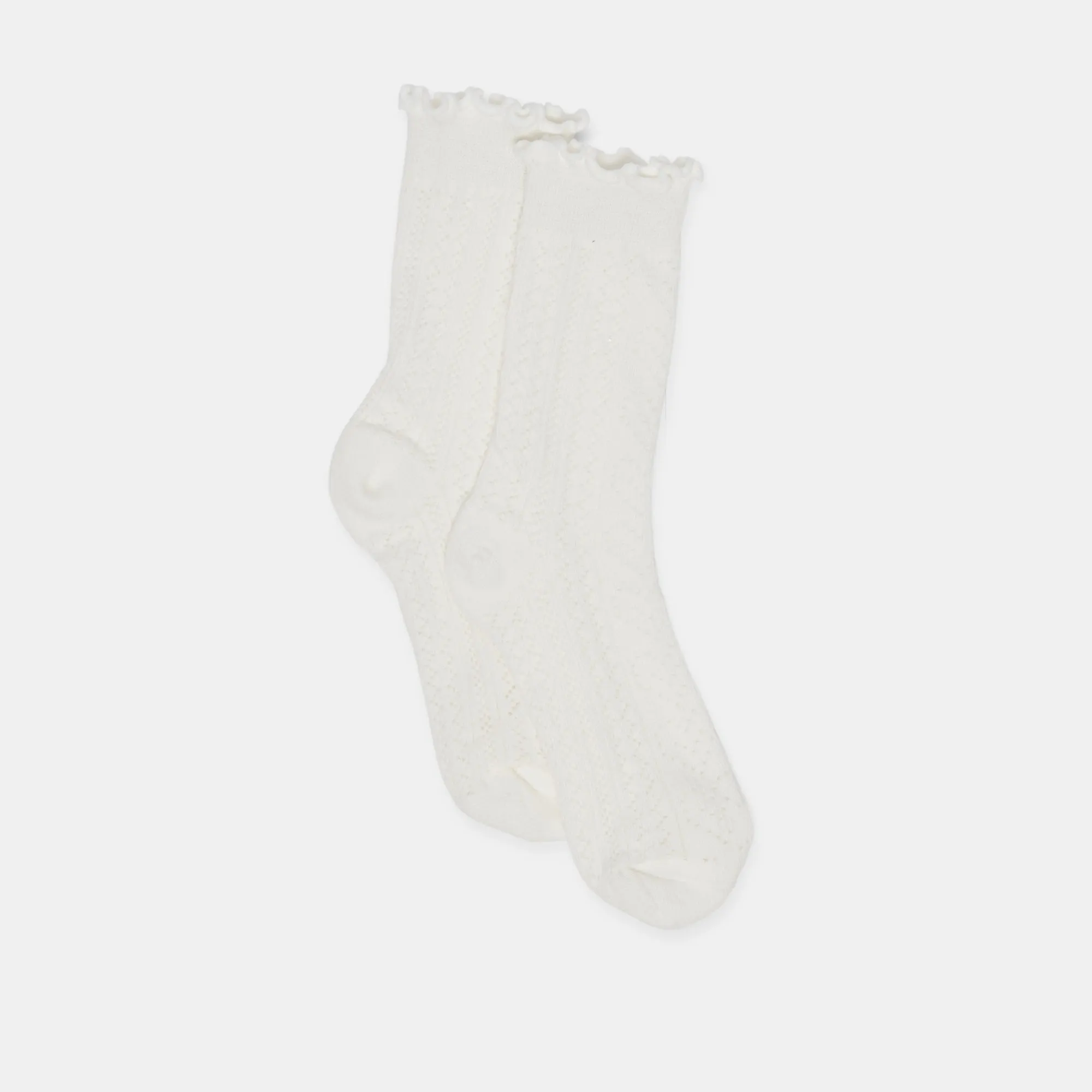 POINTELLE SOCKS WHITE sold by Dolce Vita