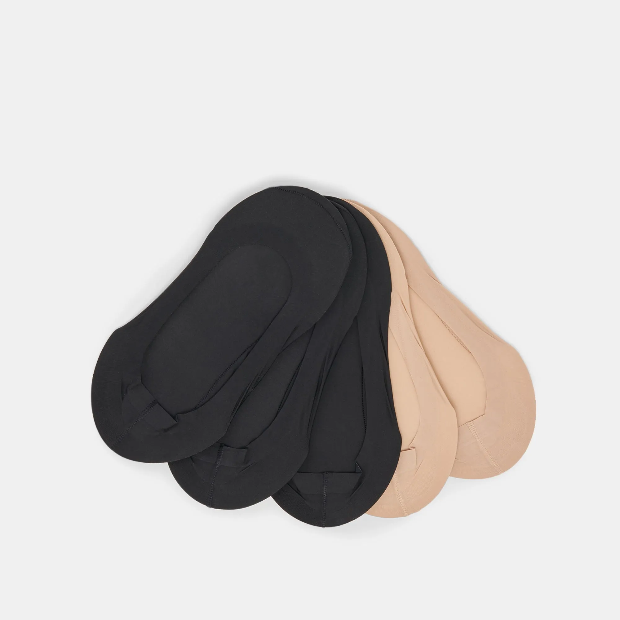 NO SHOW SOCKS 5 PACK TAN BLACK sold by Dolce Vita