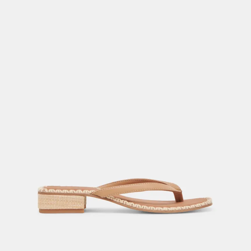 BARTY SANDALS LIGHT TAN LEATHER sold by Dolce Vita