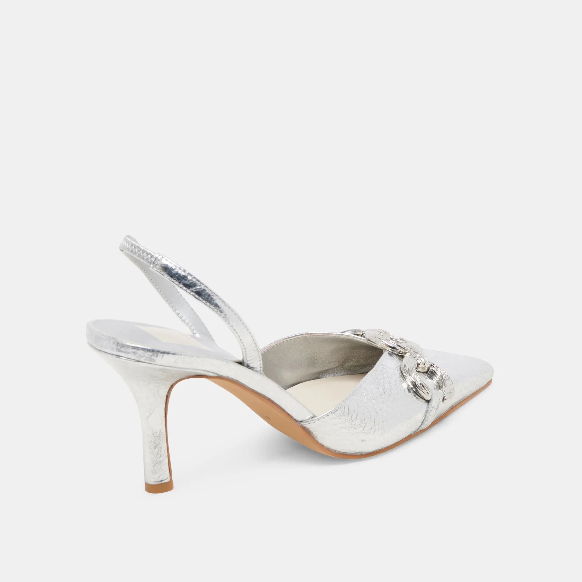 HAYLEE HEELS SILVER DISTRESSED LEATHER - re:vita sold by Dolce Vita product image thumbnail 3