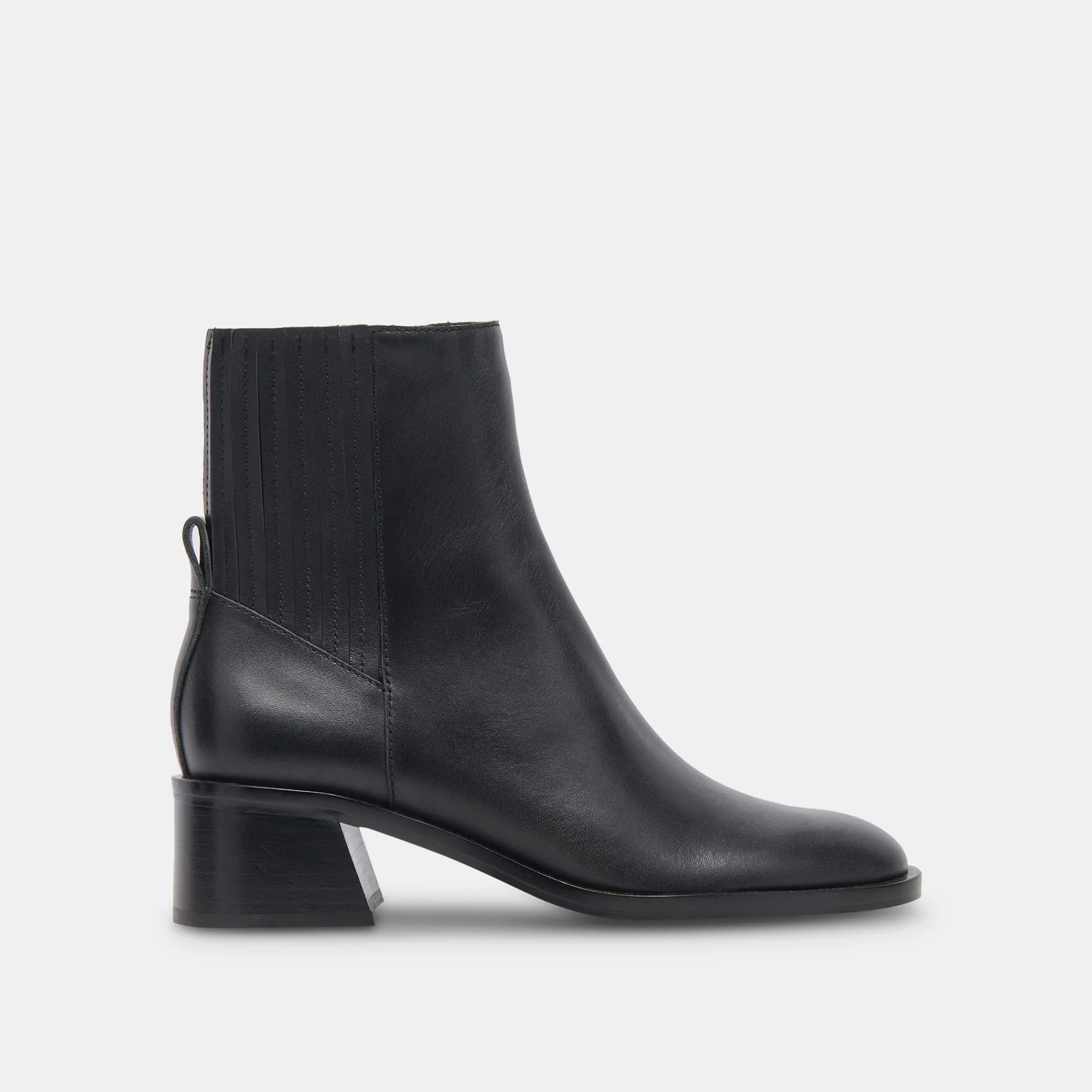LINNY H2O WIDE BOOTS BLACK LEATHER - re:vita sold by Dolce Vita