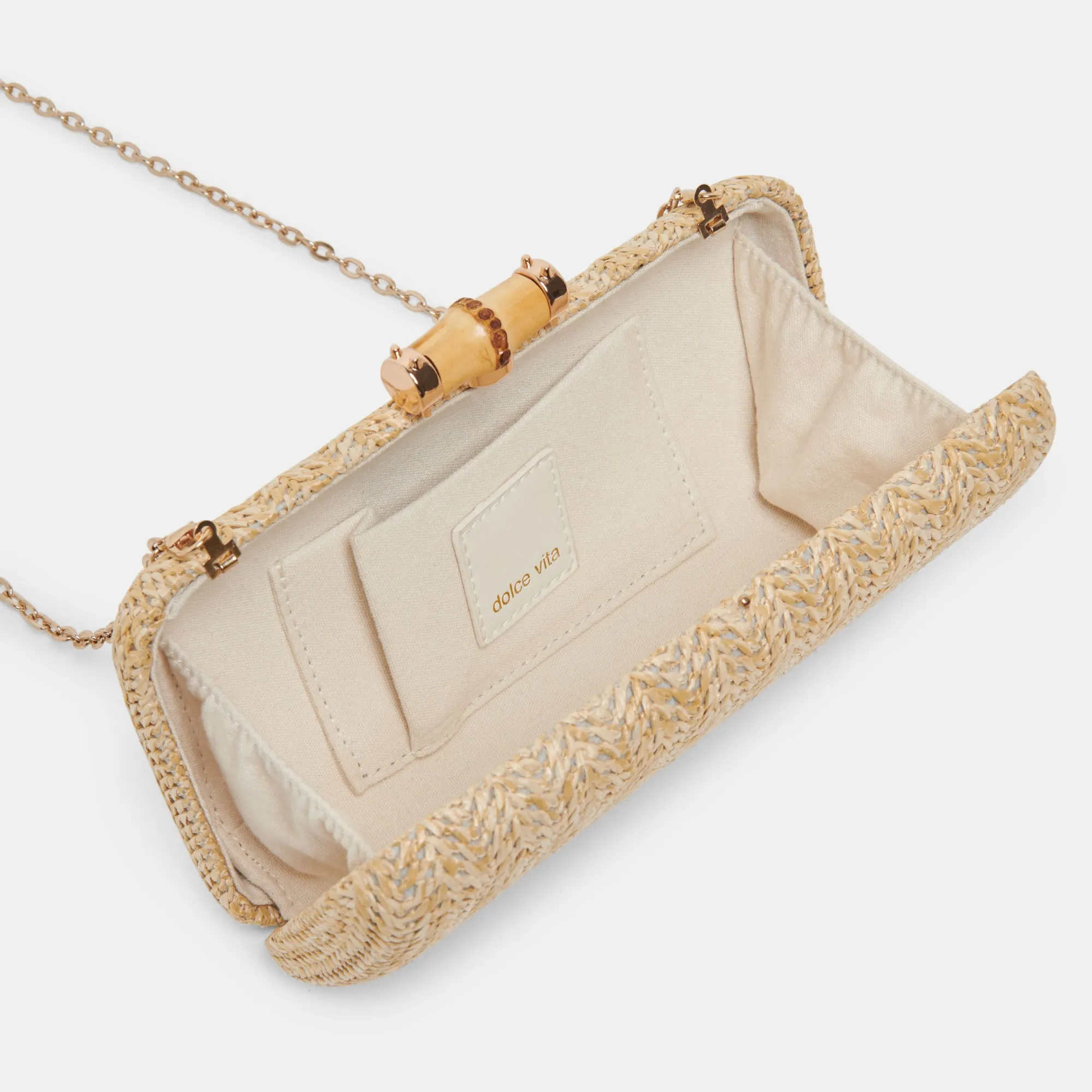 SOLACE CLUTCH NATURAL RAFFIA sold by Dolce Vita product image thumbnail 5