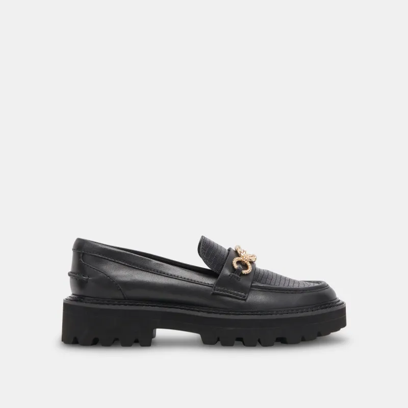MAMBO LOAFERS BLACK MULTI LEATHER - re:vita sold by Dolce Vita
