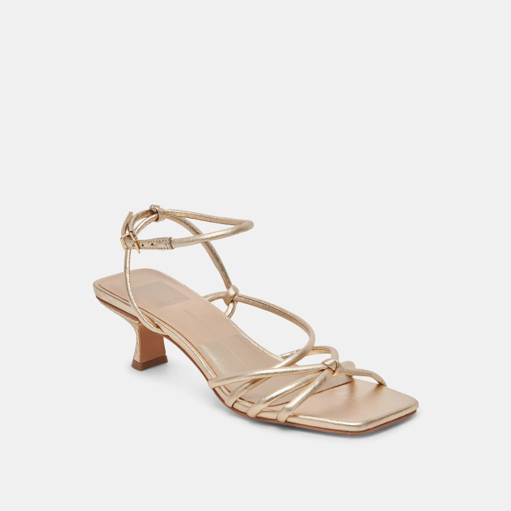 BEV HEELS GOLD METALLIC LEATHER - re:vita sold by Dolce Vita product image thumbnail 3