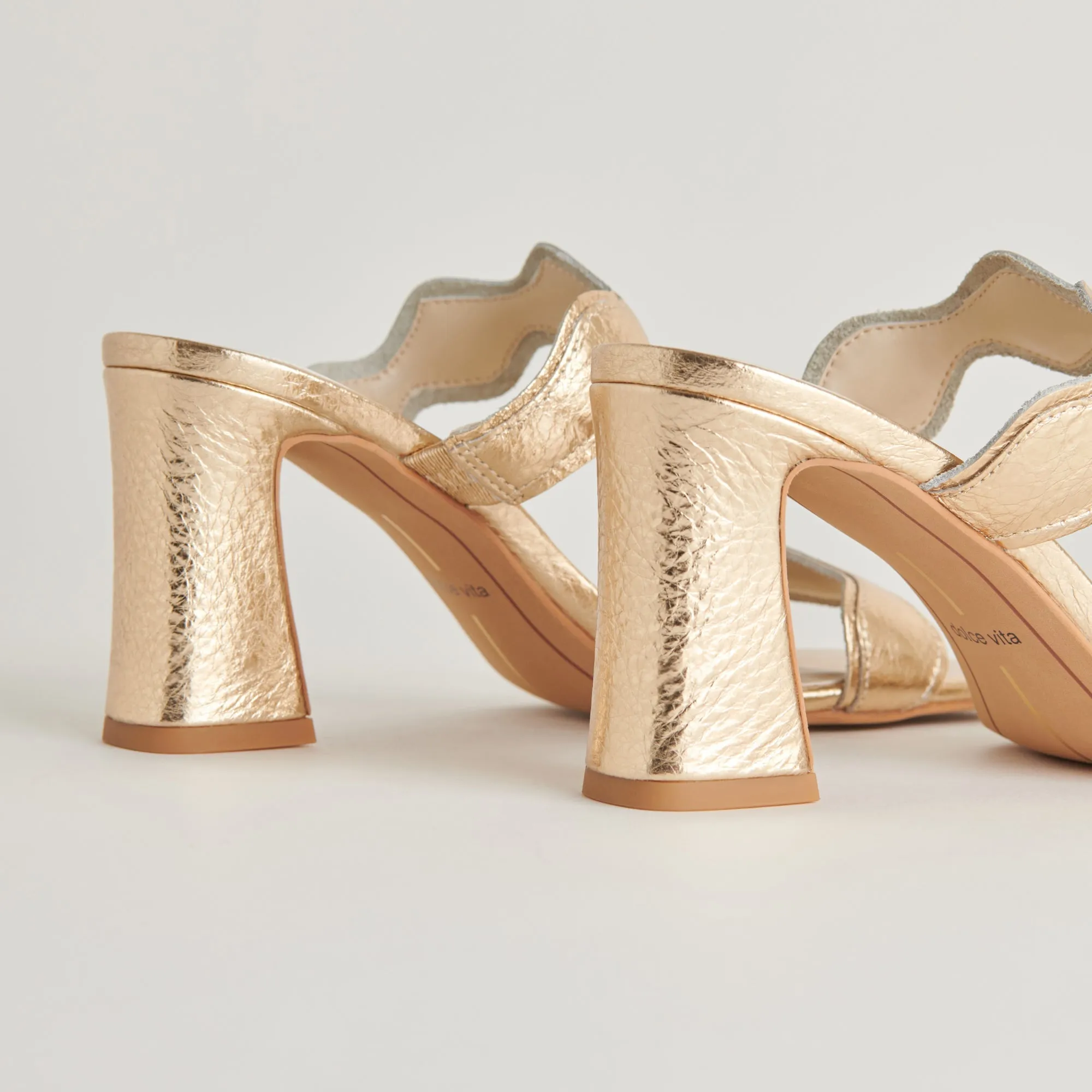 ILVA HEELS GOLD DISTRESSED LEATHER - re:vita sold by Dolce Vita product image thumbnail 5