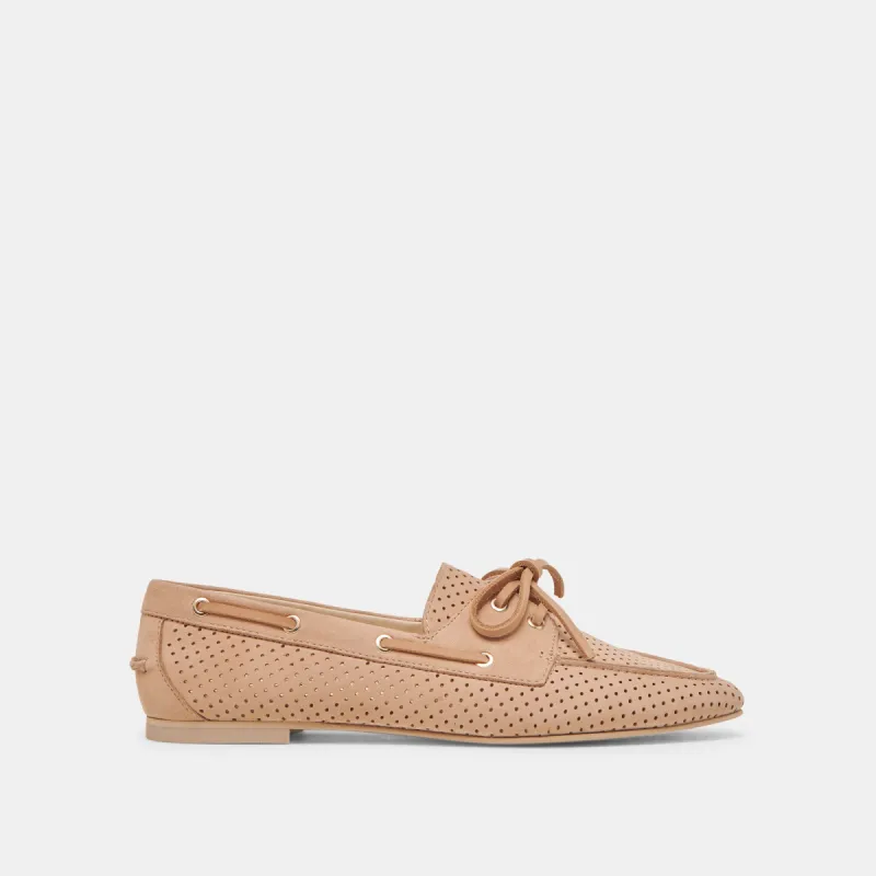 LAKIN LOAFERS BAMBOO PERFORATED NUBUCK sold by Dolce Vita