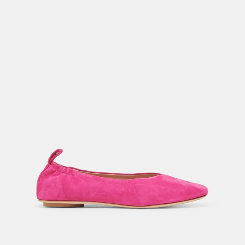 VINNIE BALLET FLATS FUCHSIA SUEDE sold by Dolce Vita