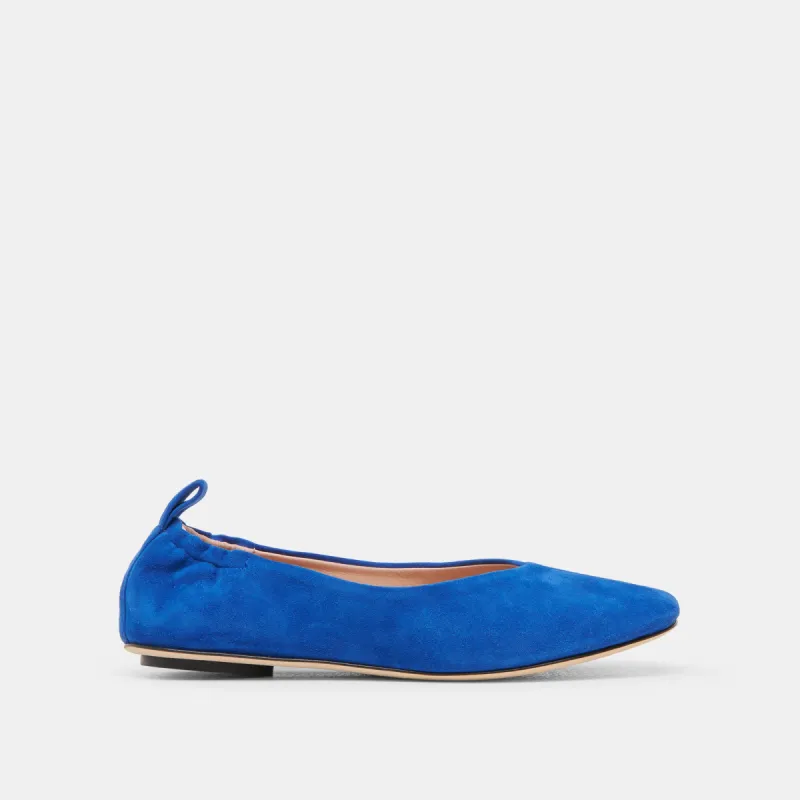 VINNIE BALLET FLATS NAVY SUEDE sold by Dolce Vita