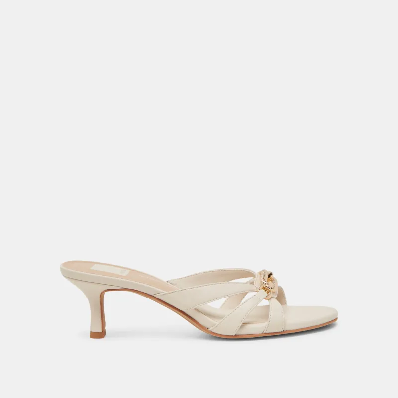 LERAH HEELS BONE LEATHER sold by Dolce Vita