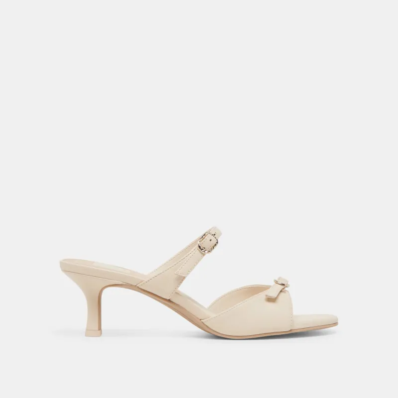 LORALI HEELS CREME LEATHER sold by Dolce Vita