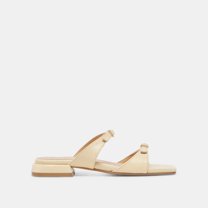 LAVERN SANDALS LIGHT YELLOW CRINKLE PATENT sold by Dolce Vita