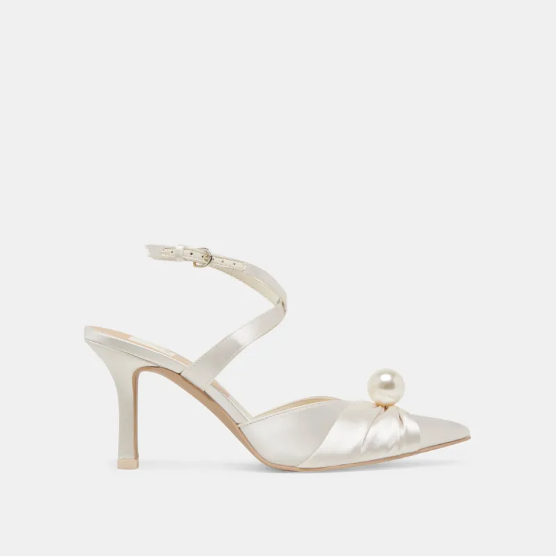 KAYSEY HEELS VANILLA SATIN sold by Dolce Vita