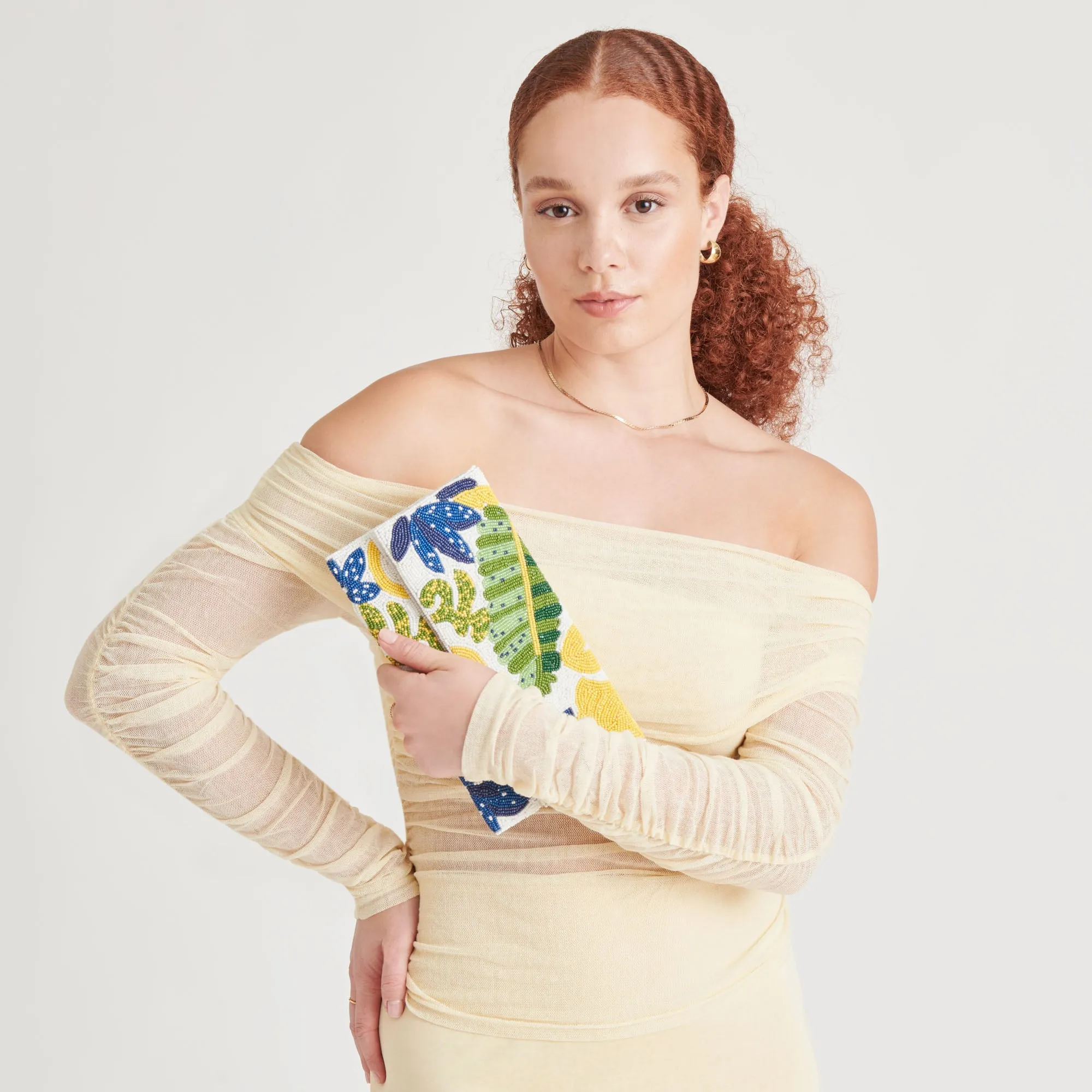 AMALFI CLUTCH BLUE MULTI BEADED sold by Dolce Vita product image thumbnail 3