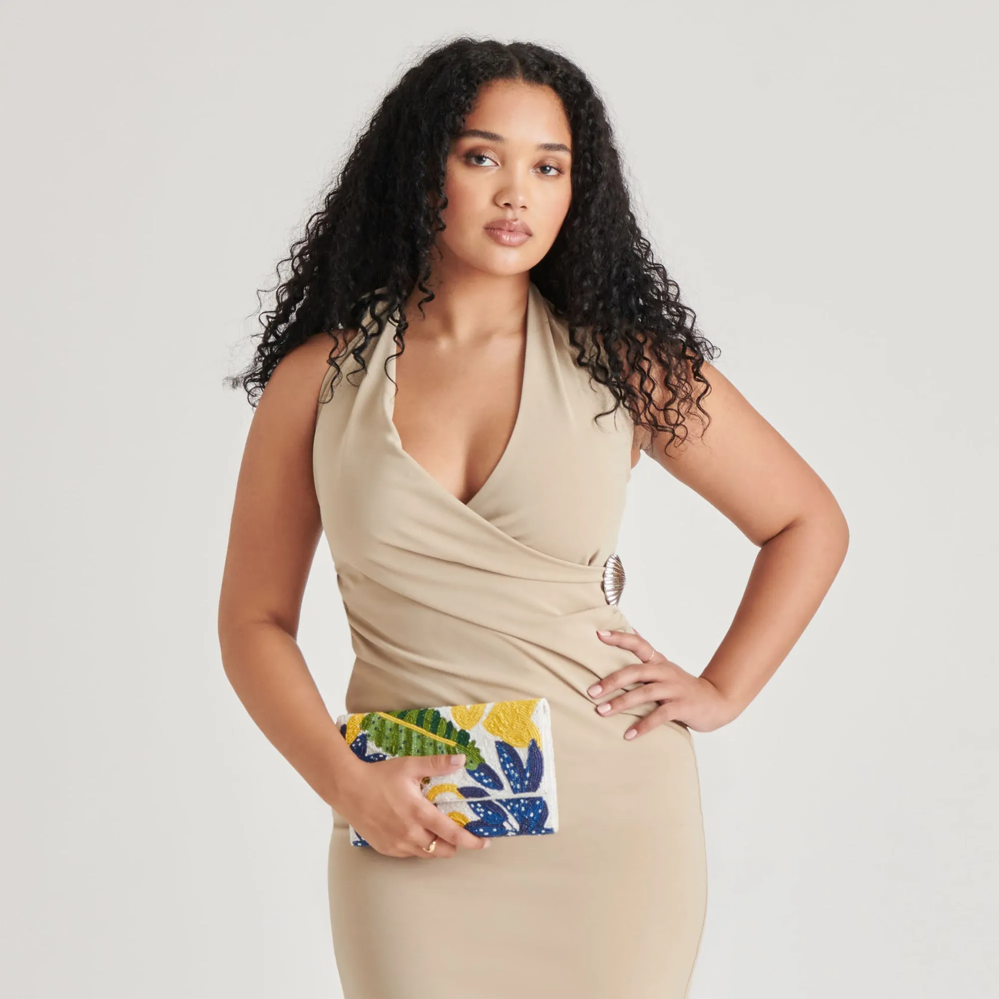 AMALFI CLUTCH BLUE MULTI BEADED sold by Dolce Vita product image thumbnail 4