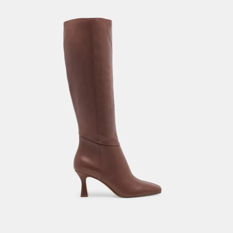 GYRA BOOTS CHOCOLATE LEATHER - re:vita sold by Dolce Vita